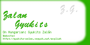 zalan gyukits business card